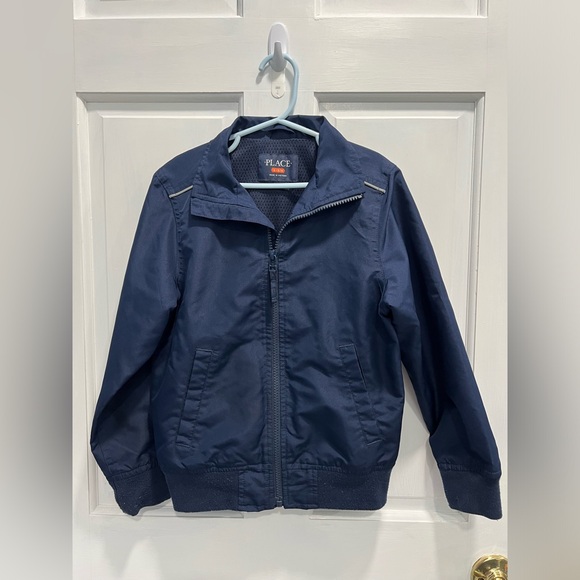 THE CHILDREN'S PLACE Blue Jacket Full Zip Lightweight SZ SMALL 5/6 Boys PreLoved - Picture 1 of 6